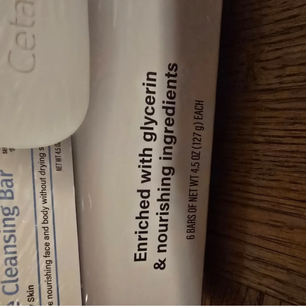 Cetaphil Gentle Cleansing Moisturizes Bar 6 pack 4.5 oz Each